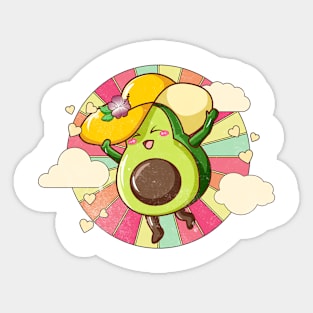 Fancy Avocado Sticker